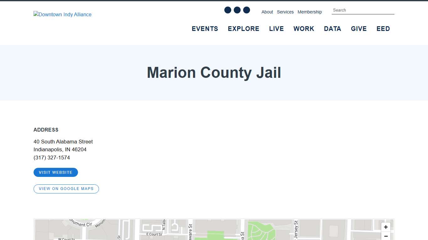 Marion County Jail Downtown Indianapolis